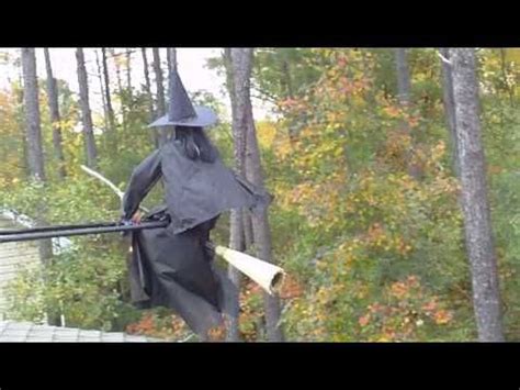 Halloween Decorating Tips: Flying Witch Decoration from Home Depot